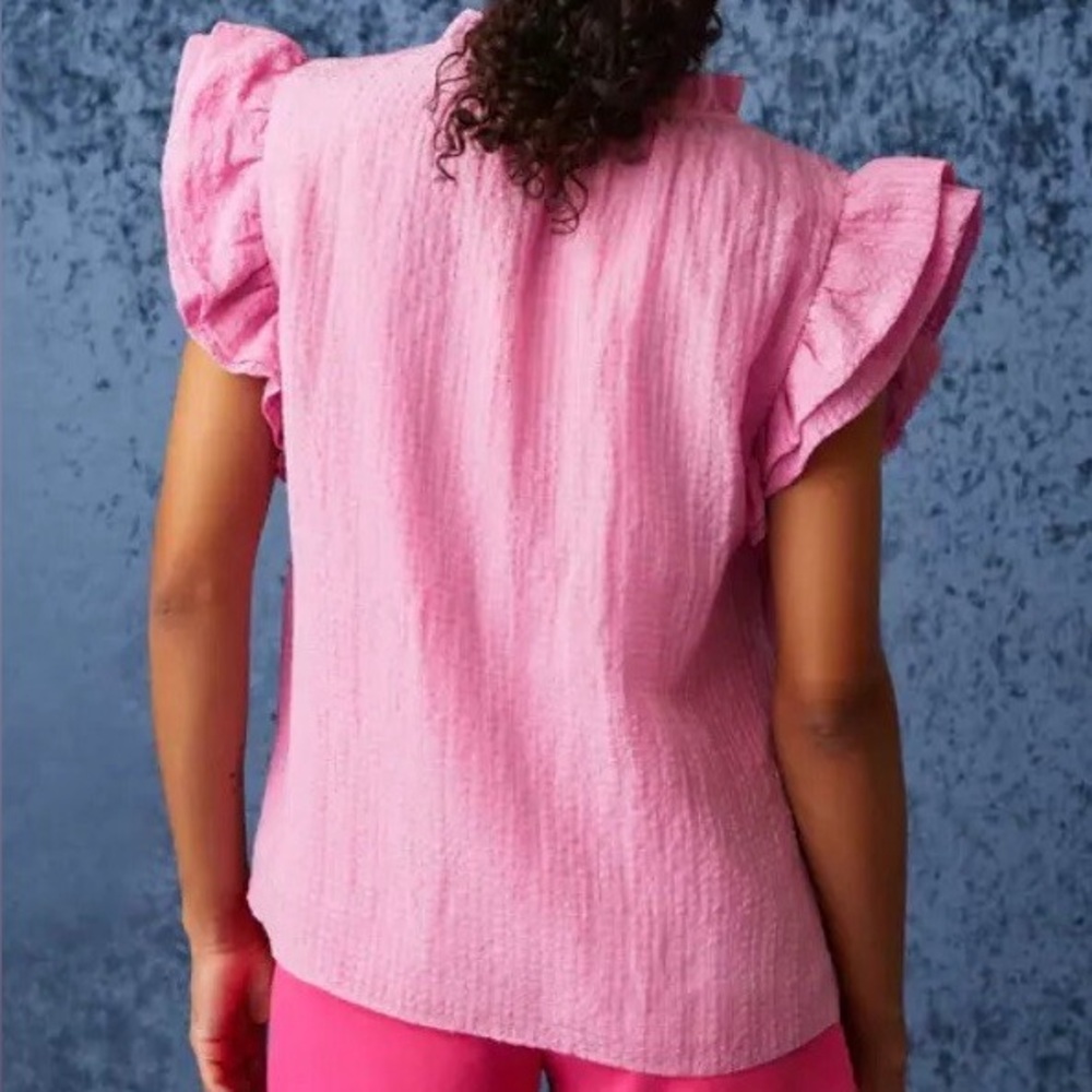 Marie Oliver Merrit Double Ruffle Top - Picture 2 of 6